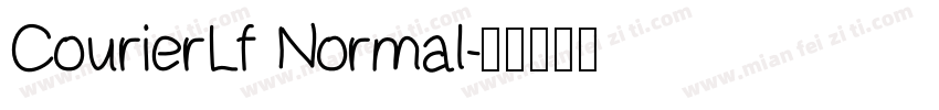 CourierLf Normal字体转换
